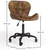 Vintage Office Chair - Vegan Leather - Delare image 7