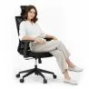 Ergonomic Office Chair with Wheels and Armrests - Pebbles image 7