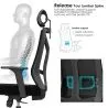 Ergonomic Office Chair with Wheels and Armrests - Pebbles image 7