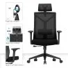 Ergonomic Office Chair with Wheels and Armrests - Pebbles image 7