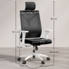 Ergonomic Office Chair with Wheels and Armrests - Ergal image 7