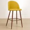 Fabric Upholstered Stool - Scandinavian Design - 66cm- Evelyne image 7