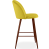 Buy Velvet Upholstered Stool - Scandinavian Design - Evelyne Yellow 61287 at Privatefloor