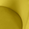 Buy Velvet Upholstered Stool - Scandinavian Design - Evelyne Yellow 61287 home delivery