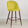 Velvet Upholstered Stool - Scandinavian Design - 66cm - Evelyne image 7