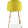 Buy Velvet Upholstered Stool - Scandinavian Design - 63cm - Evelyne Yellow 61288 in the United Kingdom