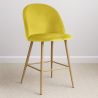 Velvet Upholstered Stool - Scandinavian Design - 66cm - Evelyne image 7