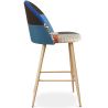 Patchwork Upholstered Stool - Scandinavian Style - 66cm - Evelyne image 7