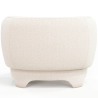 Buy  Upholstered Armchair - Bouclé Fabric Lounge Chair - Magnolia White 61296 with a guarantee