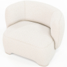 Buy  Upholstered Armchair - Bouclé Fabric Lounge Chair - Magnolia White 61296 home delivery