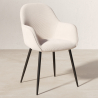 Buy Upholstered Dining Chair in Velvet - Avrea Beige 61297 - in the UK
