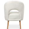 Buy Upholstered Dining Chair in Bouclé - Devy White 61298 home delivery