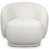 Upholstered Armchair in Bouclé Fabric - Curved Design - Drisela image 7