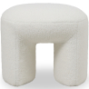 Buy Ottoman Upholstered in Bouclé Fabric - Vieire White 61303 - prices