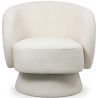 Armchair Upholstered in Bouclé Fabric - Curved Design - Dresa image 7