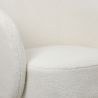 Armchair Upholstered in Bouclé Fabric - Curved Design - Dresa image 7