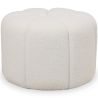 Round Ottoman Upholstered in Bouclé Fabric - Posera image 7