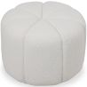 Round Ottoman Upholstered in Bouclé Fabric - Posera image 7