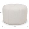 Round Ottoman Upholstered in Bouclé Fabric - Posera image 7