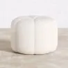 Round Ottoman Upholstered in Bouclé Fabric - Posera image 7