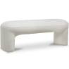 Buy Upholstered Bench in Bouclé Fabric - Vieire White 61307 - prices