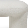 Buy Upholstered Bench in Bouclé Fabric - Vieire White 61307 in the United Kingdom