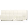 Buy Modular Sofa - Upholstered in Bouclé - 2 Modules - Herridon White 61308 - in the UK