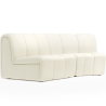 Buy Modular Sofa - Upholstered in Bouclé - 2 Modules - Herridon White 61308 at Privatefloor