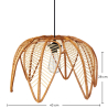 Buy Rattan Ceiling Lamp - Boho Bali Style - Cardenia Natural 61311 home delivery