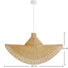 Buy Rattan Ceiling Lamp - Boho Bali Style - Sona Natural 61312 home delivery