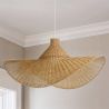 Rattan Ceiling Lamp - Boho Bali Style - Sona image 7