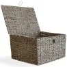 Natural Fiber Basket with Lid - 40x30CM - Baulera image 7