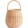 Buy Rattan Basket with Handle - 22x18CM - Vernu Natural 61320 - in the UK