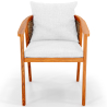 Outdoor Teak Wood Chair with Cushions - Bamas image 7