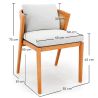 Outdoor Teak Dining Chair with Cushions - Esther image 7