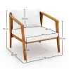 Outdoor Teak Wood Armchair - Bamas image 7