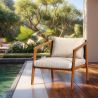 Outdoor Teak Wood Armchair - Bamas image 7