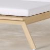 Teak Wood Sun Lounger with Cushion - Steela image 7