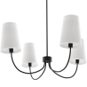 Black Ceiling Chandelier with 4 Shades - Dixiu image 7