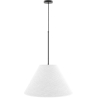 Hanging Ceiling Lamp with Beige Fabric Shade - Fula image 7