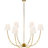 Gold Ceiling Chandelier with 6 Shades - Arena image 7