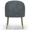 Design Armchair - Upholstered in Velvet - Golden leg - Wasda image 7