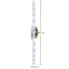 Wall Lamp Applique Flower in White and Gold Metal - 30CM image 7