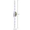 Wall Lamp Applique Flower in White and Gold Metal - 40CM image 7