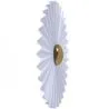 Wall Lamp Applique Flower in White and Gold Metal - 40CM image 7