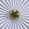 Wall Lamp Applique Flower in White and Gold Metal - 40CM image 7