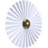 Wall Lamp Applique Flower in White and Gold Metal - 45CM image 7