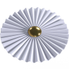 Wall Lamp Applique Flower in White and Gold Metal - 45CM image 7