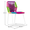 Buy Outdoor Chair - Garden Chair - Multicoloured - Frony Multicolour 58534 in the United Kingdom