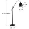 Floor lamp – minimalist style floor lamp – metal – Beeb image 7